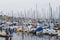 View of the Monterey Yacht Port, California, USA