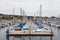 View of the Monterey Yacht Port, California, USA