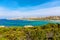 View of of Monti di Rena beach on island the Maddalena, Sardinia