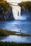 View of Montmorency Falls near Quebec City, near ÃŽle d\\\'OrlÃ©an