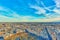 View from the Montparnasse tower on Paris in early spring