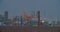 View of Montreal East oil Refinery.