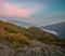 View on Montseny massif from rocky outpost