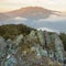 View on Montseny massif from rocky outpost