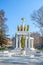 view of the monument of fallen heroes in macedonian capital skopje....IMAGE