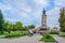 View of the monument of the soviet army in Sofia, Bulgaria....IMAGE