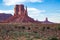 View of the Monument Valley at dusk