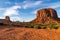 View of the Monument Valley at dusk