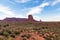 View of Monument Valley at dusk, Utah, USA