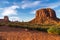 View of the Monument Valley at dusk, Utah, USA