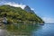 A view from the moorings in Soufriere Bay towards Petit Piton in St Lucia