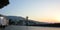 View of the morning embankment of the city of Yalta