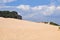 View of the Morro dos Conventos with dunes around