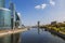 View of the Moscow International Business Center, Moscow River and the Bagration Bridge, Moscow