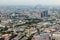 View on Moscow Moscow city from Ostankino tower.