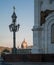 The view of Moscow with a part of the Cathedral of Christ the Saviour