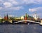 View of Moscow river and Kremlin embankment