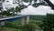 View on Moselle Viaduct MoseltalbrÃ¼cke on Bundesautobahn 61 over a meander of the river Moselle