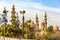 View of the Mosques of Sultan Hassan and Al-Rifai in Cairo - Egypt