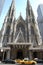 View of the most emblematic buildings and skyscrapers of Manhattan (New York). St. Patrick\\\'s Cathedral