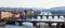 View of the most important bridges in Prague: Charles bridge, Pa