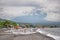 View of mount Agung from Amed beach