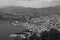 View from Mount BrÃ© to the city of Lugano at the boarder to Italy