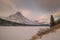 View of Mount Chephren during early morning hours