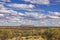 The view of Mount Conner as seen from Mount Connor Lookout on Lesseter Highway in Northern Territory, Australia.