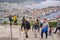 The view from Mount Floyen overlooing the city of Bergen, Norway, taken in the summer