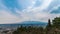 View of Mount Fuji at Fujiyoshida, Japan in the sunny day