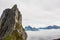 View from Mount Hesten on Iconic Mountain Segla