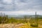 View from Mount Holan on the River Amur. Khabarovsk region of the Russian Far East. The Amur River Valley from the heights of