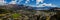 View from Mount Iron towards Lake Wanaka and Mount Aspiring in Wanaka, South Island, NZ