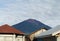 The view of Mount Kerinci is dashing from the window of my house