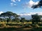 View of Mount Kilimanjaro from Amboseli National Park in Kenya