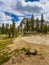 View of Mount Lambert Dome in the Sierra Nevada, California, USA