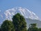 View of the mount Lamjung Himal from Pokhara, Himalayas, Nepal