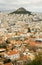 View of the Mount Lycabettus in Athens