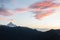 View of Mount Machapuchare from Nepali meaning `fishtail` from Poon Hill 3210 m on sunrise, Annapurna Conservation Area