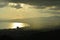 View from Mount Markoth on Gelendzhik city cloudy summer day