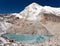 View of mount Pumori or Pumo Ri from Pumori base camp