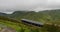 View from Mount Snowdon, Snowdonia, Gwynedd, Wales, UK - looking north towards Llyn Padarn and Llanberis, with the