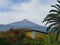 View of Mount Teide with pretty house, Tenerife, Canary Islands, Spain