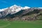 View of Mount Tetnuldi from Tsaldashi village, Svaneti, Georgia