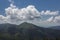 View of mount Varful Farcau - is the second most prominent summit in the Marmarosh Mountains. Carpathians, Romania