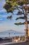 View of the Mount Vesuvius from Sant Agnello. Summer evening. Sorento