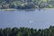 View from Mount on the waters of Lake Teletskoye