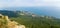 The view from the mountain AI-Petri cable car, Yalta, the Crimea, the black sea coast