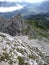 View from mountain Alpspitze in Garmisch-Partenkirchen, Bavaria, Germany